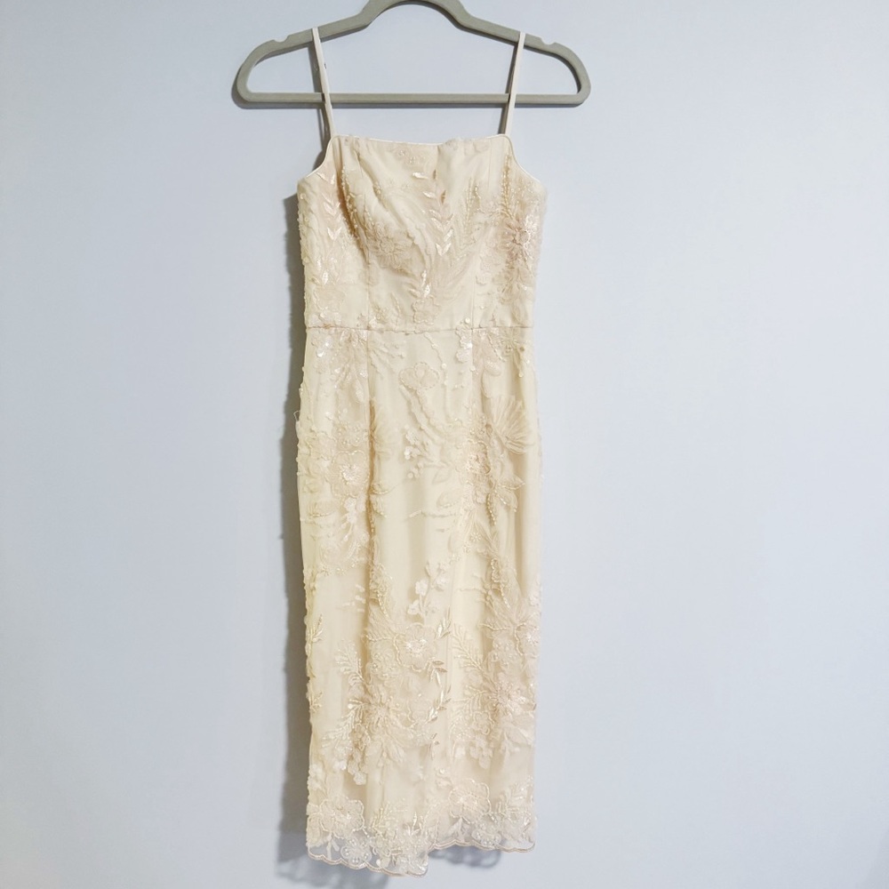Dress the Population - Blush Embellished Dress